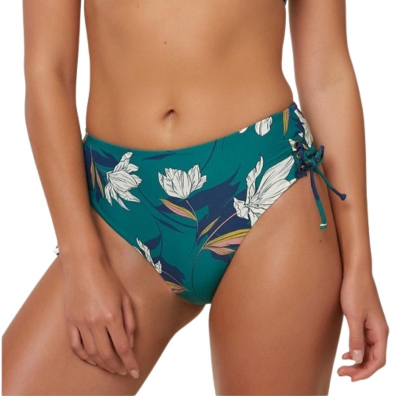 O’Neill Bridget Hi-Waist Cheeky Pant Bikini Bottom in Sea Green