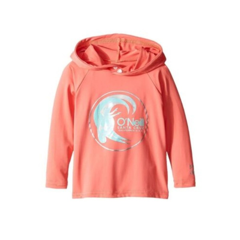 O’Neill Girl’s Toddler Skins Hoodie in Coral 2017