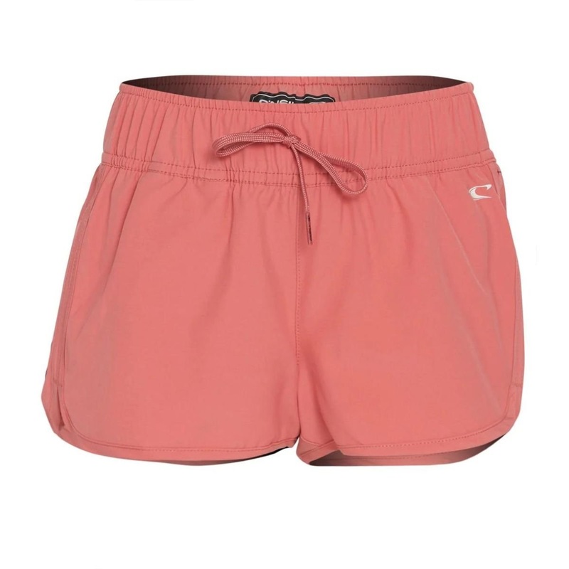 O’Neill Girls Lane Solid Stretch 2″ Boardshort in Tea Rose
