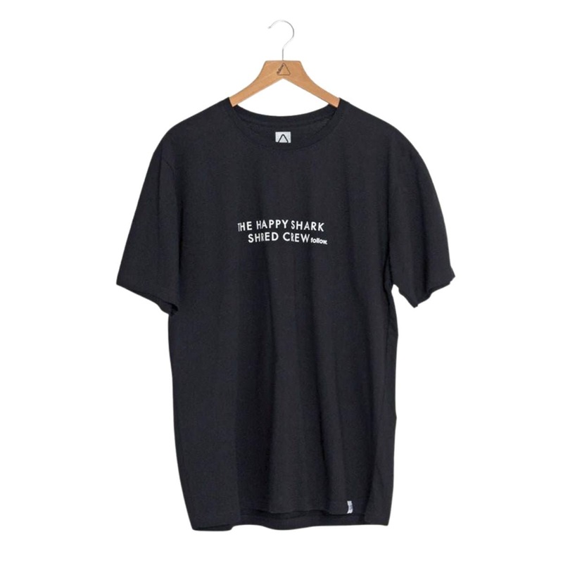 Follow Happy Shark Men’s Tee in Black