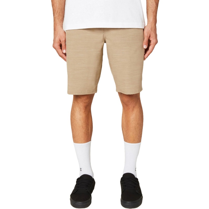 O’Neill Locked Slub Hybrid Shorts in Khaki