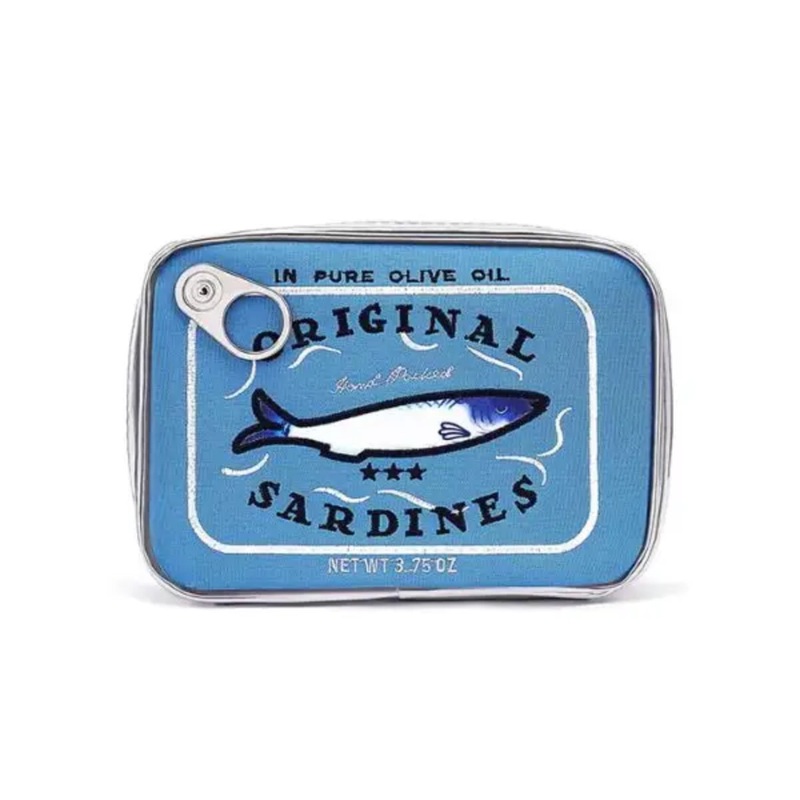 Sardine’s Tin Can Cosmetic Bag in Blue