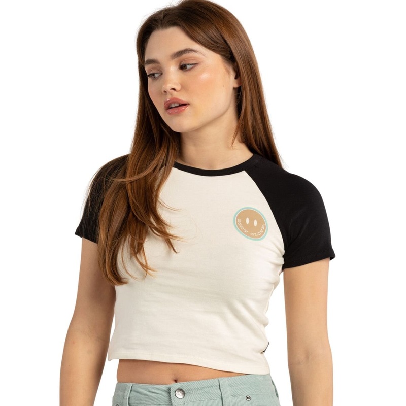 Body Glove Women’s All Smiles Raglan Cap Sleeve in Cream