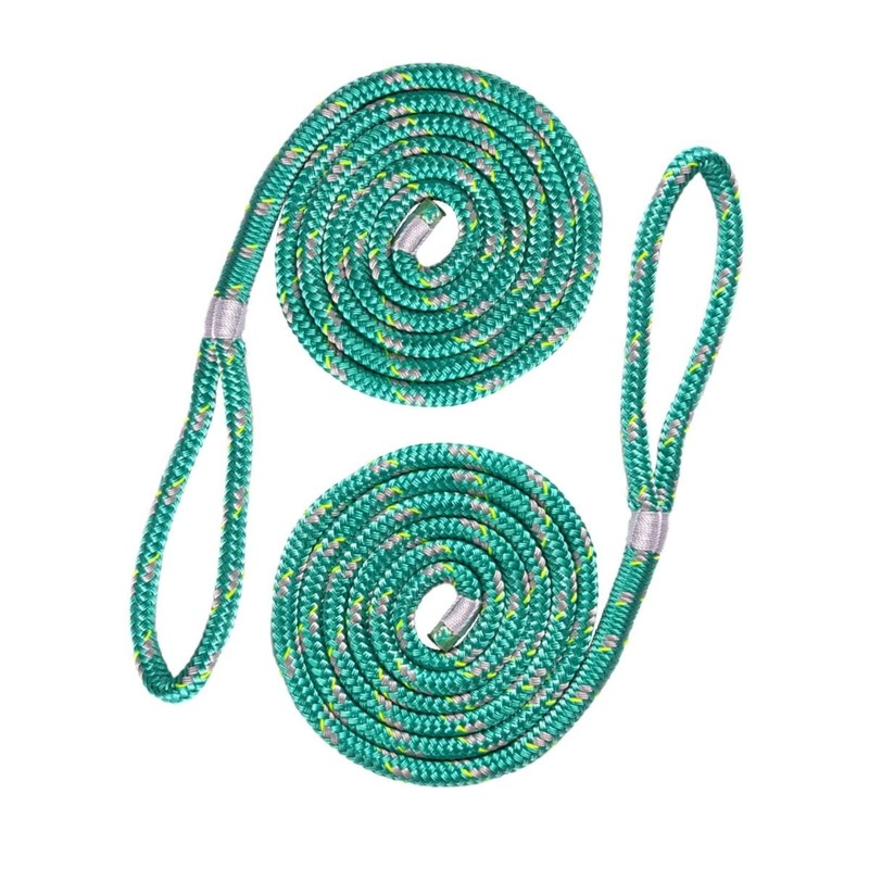 Mission Fender Lines (2-Pack) 3/8” 6 Ft long in Real Teal