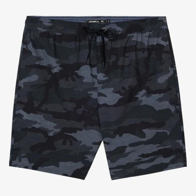 O’Neill Reserve E-Waist 18″ Hybrid Shorts in Black Camo