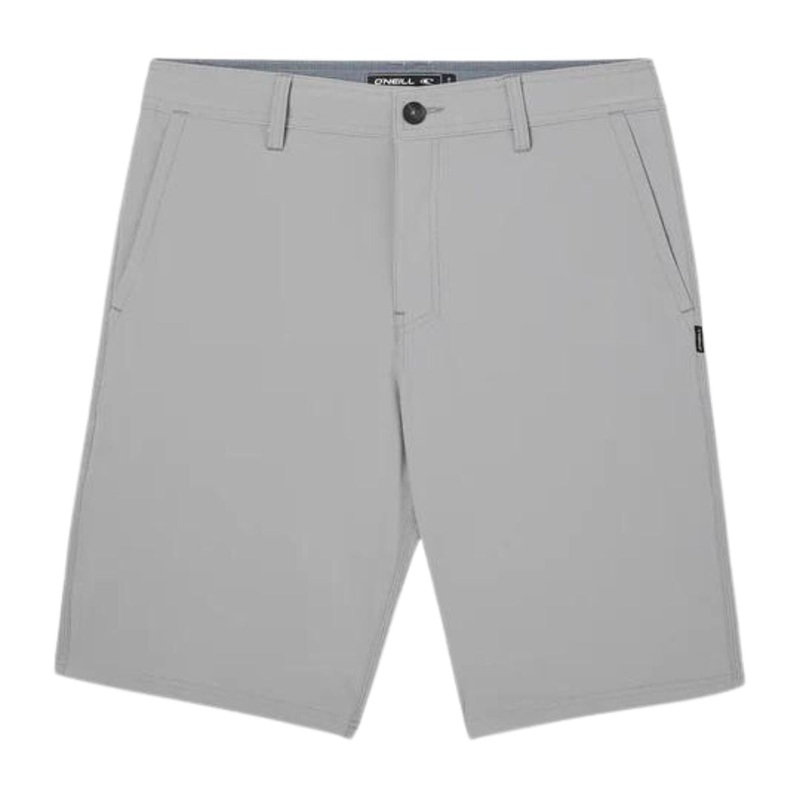 O’Neill Reserve Solid 21″ Hybrid Shorts in Light Grey