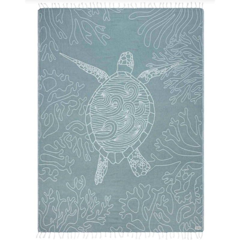 Sand Cloud Sea Turtle Reef Deep Ocean – Large Towel