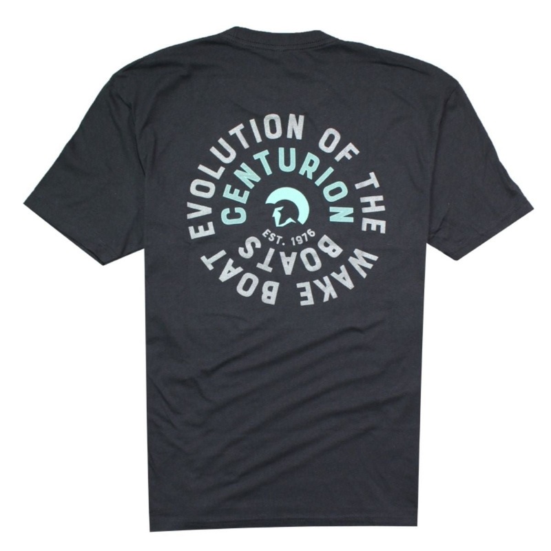 Centurion Men’s Spiral Tee in Graphite Black