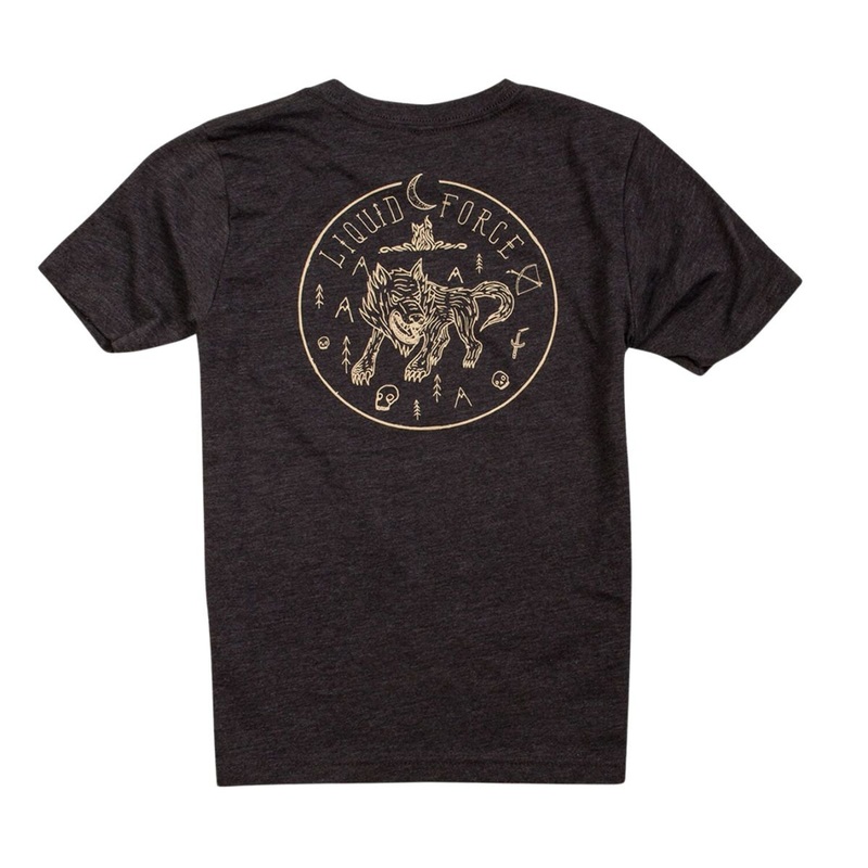 Liquid Force Wolf Kids Tee Charcoal