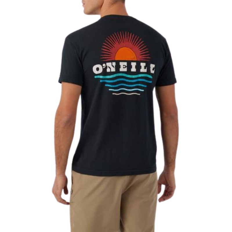 O’Neill Above & Below Tee in Dark Charcoal