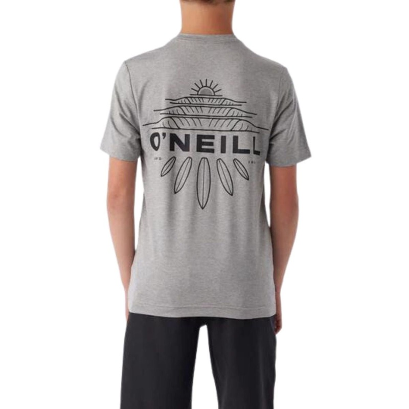 O’Neill Boy’s TRVLR UPF Tee in Heather Grey