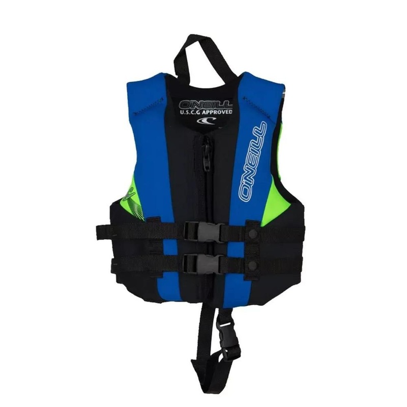 O’Neill Child Reactor FZ USCG Life Vest in Dayglo/Black