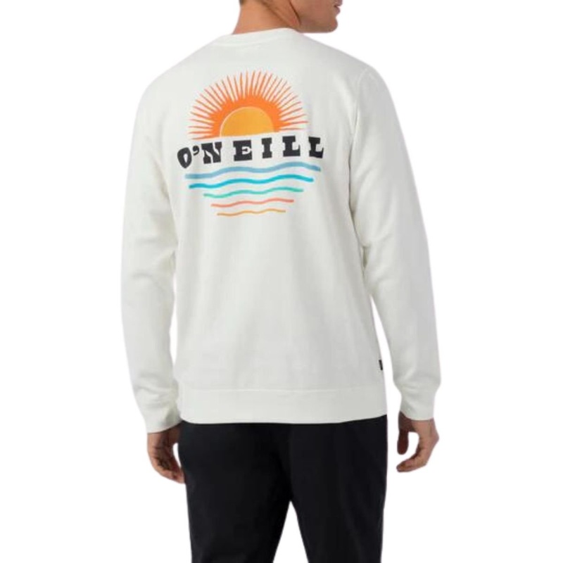 O’Neill Fifty Two Crew Pullover Sweatshirt in Egg