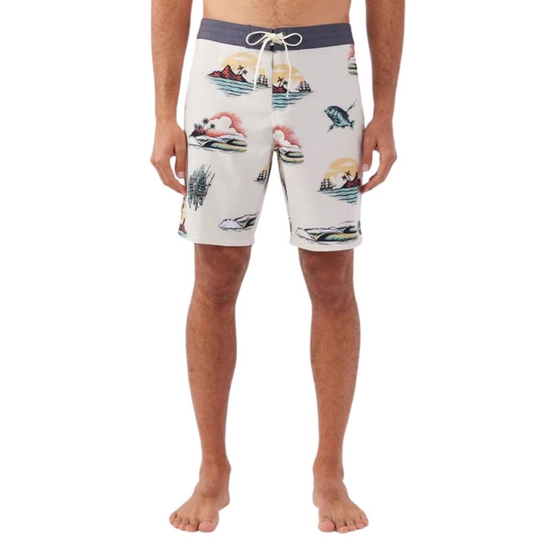 O’Neill Hyperfreak Kevin Walsh 19″ Boardshorts in Cream