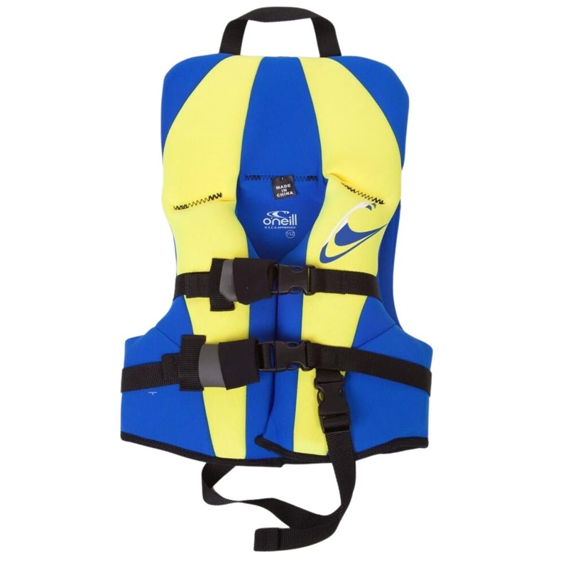 O’Neill Infant Reactor FZ USCG Life Vest in Pacific Blue/Yellow