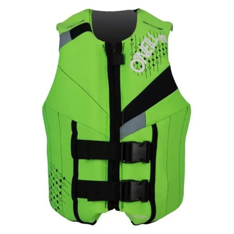 O’Neill Life Vest 2021 Teen Reactor USCG Day Glow Black Flint