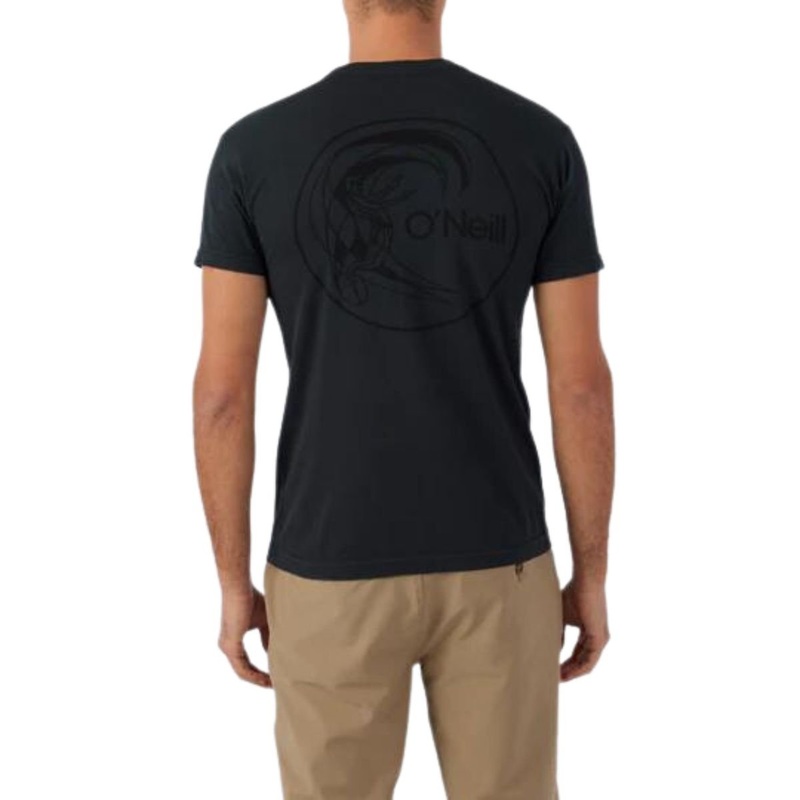 O’Neill OG Circle Surfer Tee in Dark Charcoal