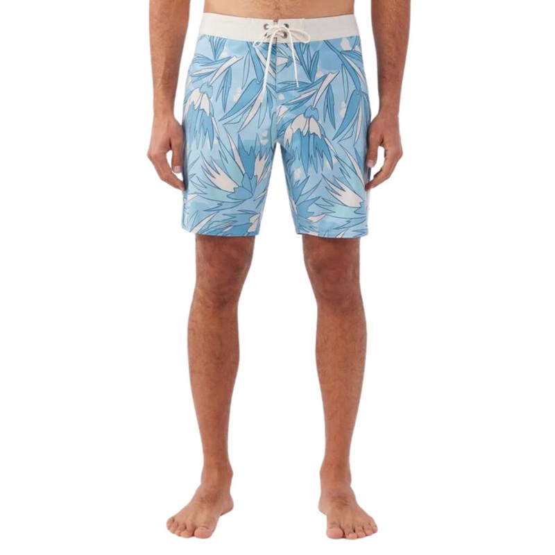 O’Neill OG Print 18″ Boardshorts in Blue Fade