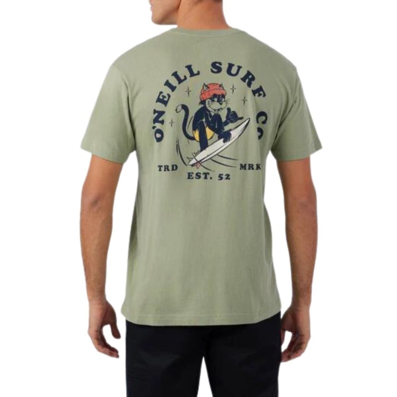 O’Neill Sup Bro Tee in Military Green