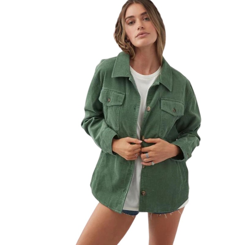 O’Neill Tidal Button-Up Jacket in Moss