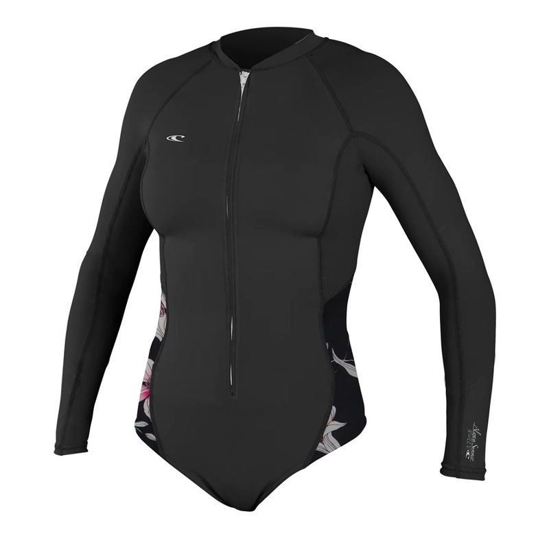O’Neill Women’s Prem L/S Surf Suit Blk/Blk/Albnyflr