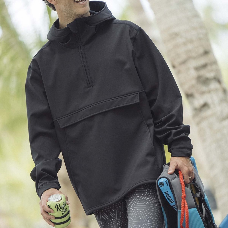 Radar Anorak Shell in Night Black