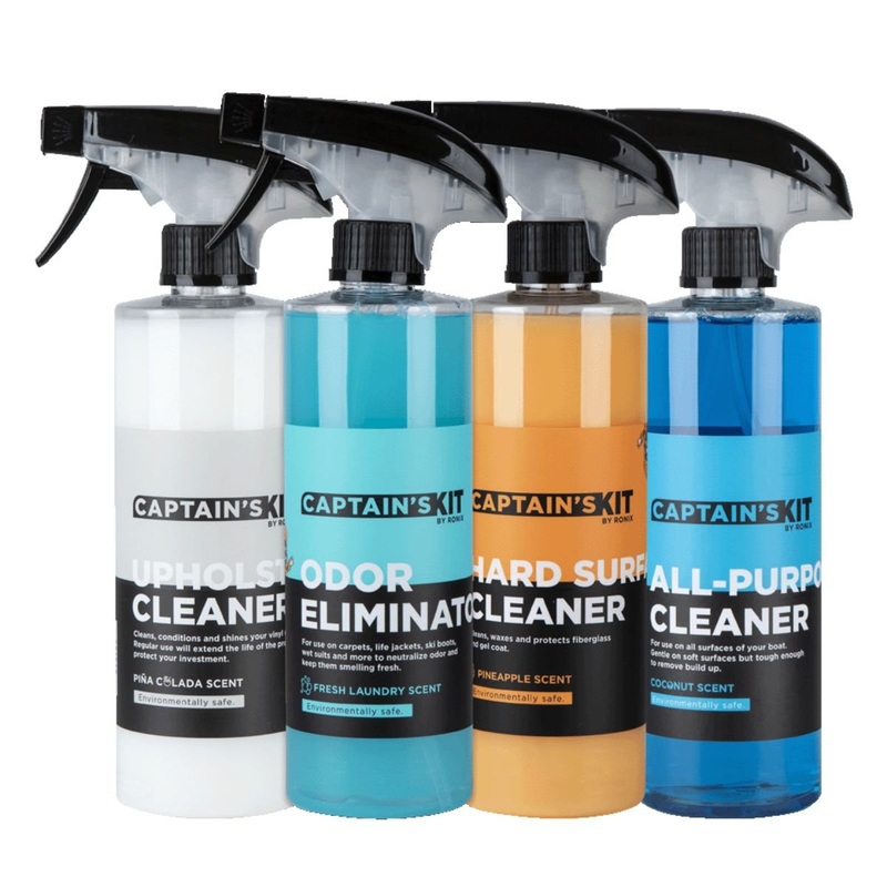 Ronix Captain’s Kit 4pack – 16oz Cleaners (Upholstery, Hard Surface, Odor Elim, All Purpose)