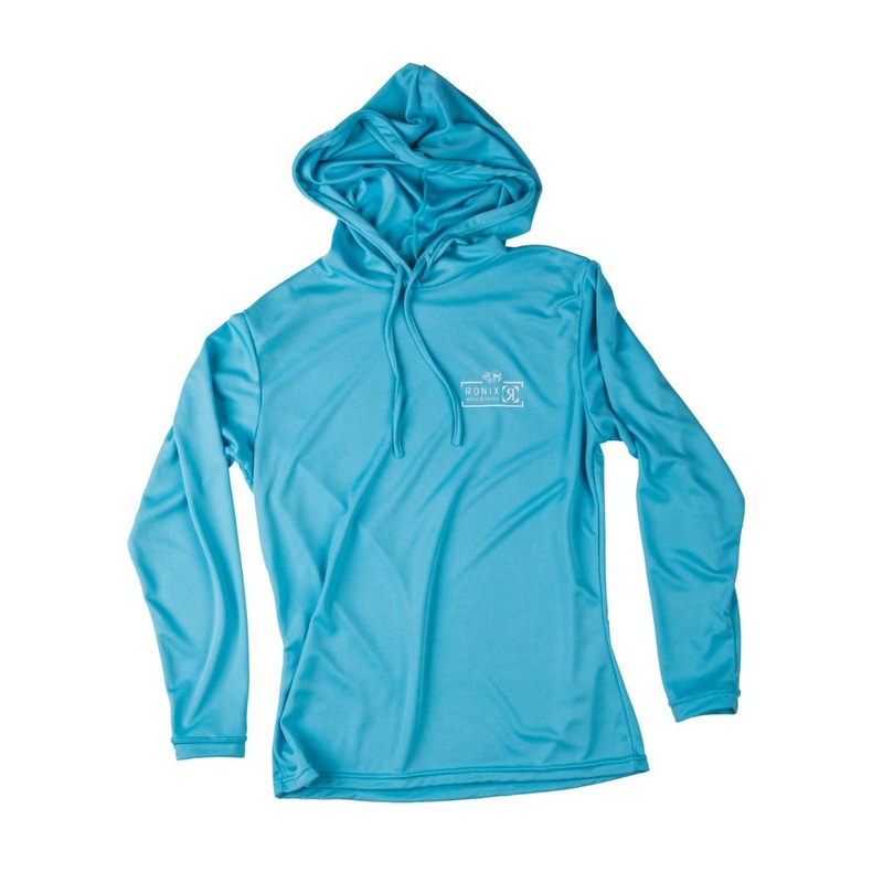 Ronix Women’s UV Shade Wick Dry Hoodie in Powder Blue