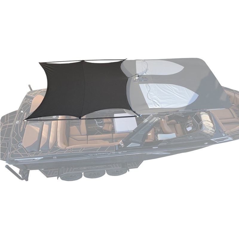 8′ Folding Canopy Mounted Shade Sail, 74″-76″ Wide