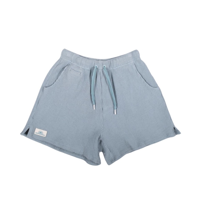 Bearded Goat Women’s Kona Waffle Short in Light Blue