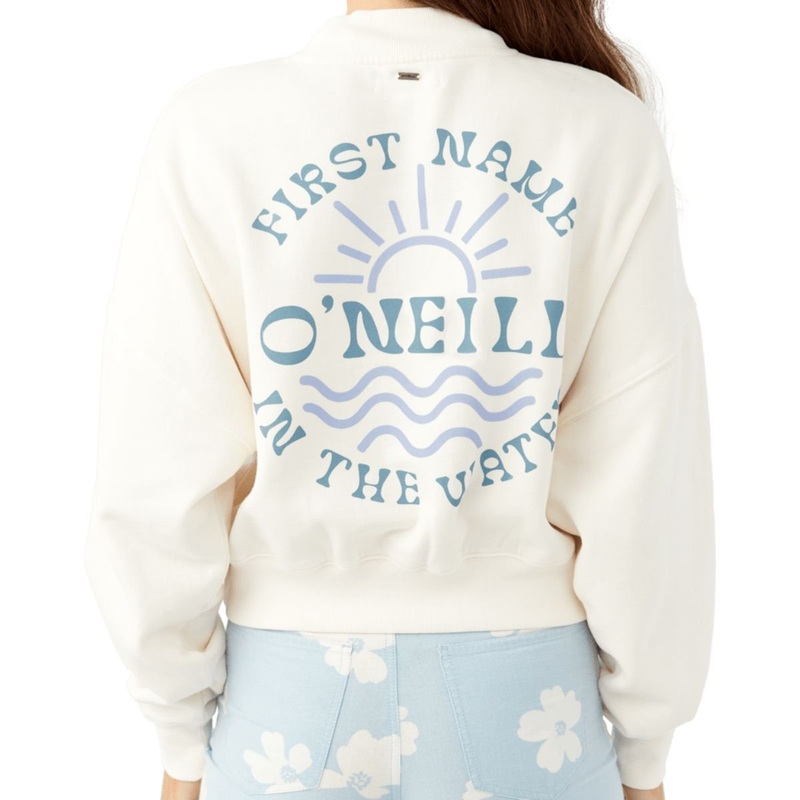 O’Neill Moment Crop Pullover in Winter White
