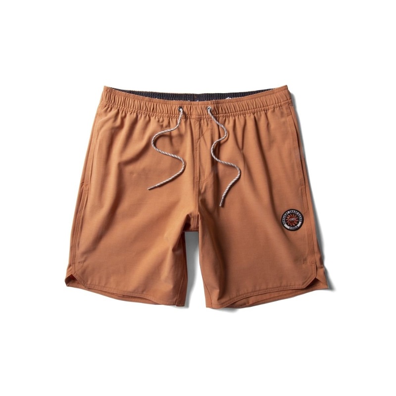 Vissla Solid Sets 16″ Boys Elastic Boardshorts in Guava