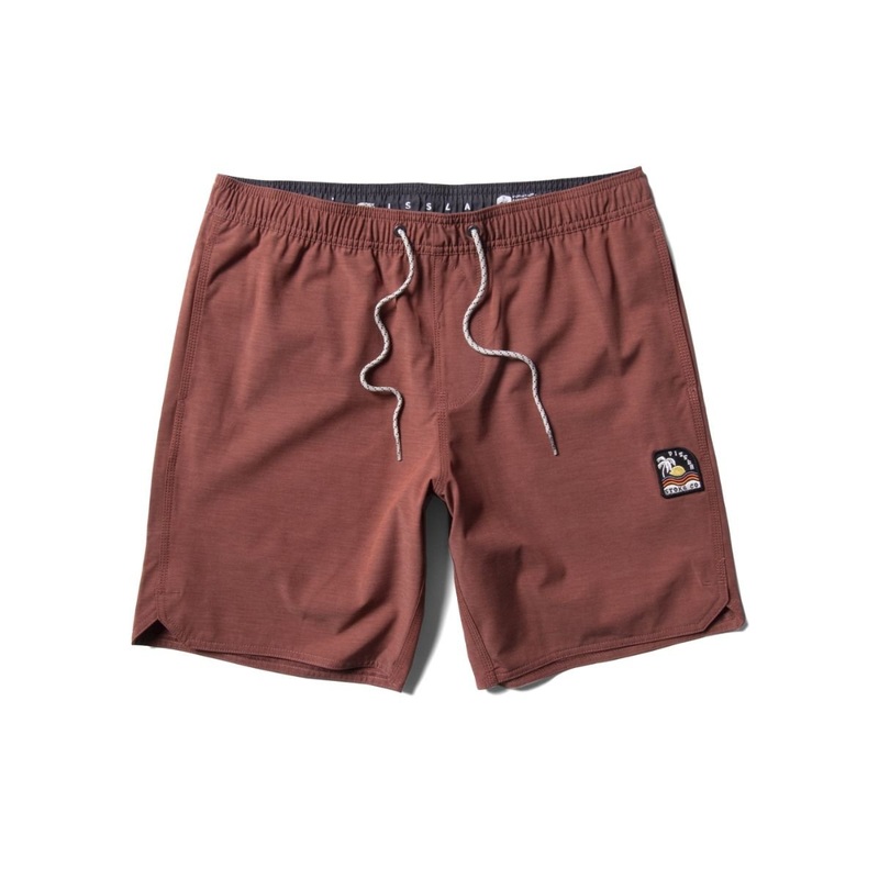 Vissla Solid Sets 17.5″ Ecolastic Boardshort in Barn Red