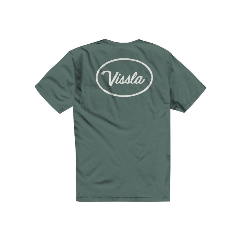 Vissla Station Premium Pocket Men’s Tee in Pine