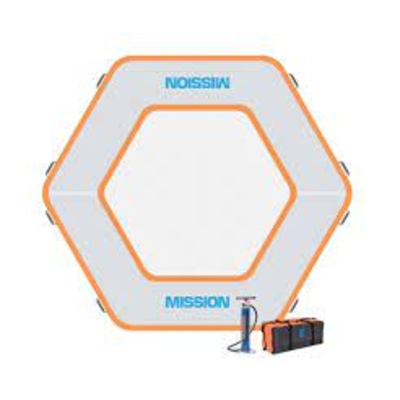 Mission REEF HEX 101 Inflatable Water Mat – 12′ x 11′ x 8″ (132 sq ft)