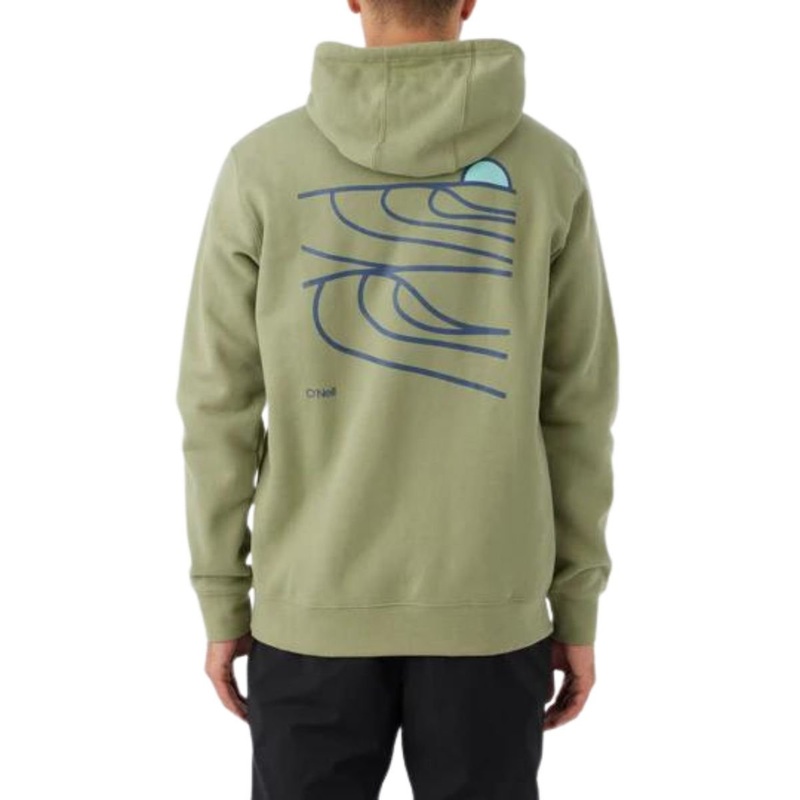 O’Neill OG Tidal Pullover Hoodie in Dust Green