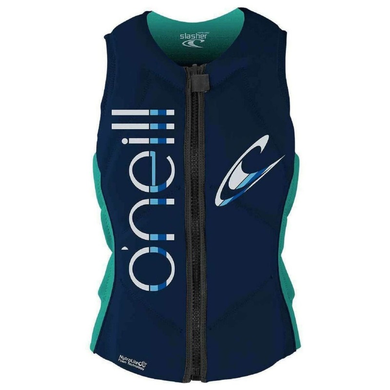 O’Neill Women’s Slasher Comp Vest in Abyss/Light Aqua