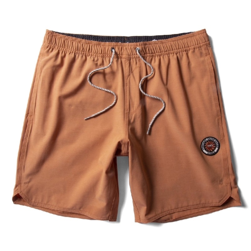 Vissla Solid Sets 17.5″ Ecolastic Men’s Boardshort in Guava