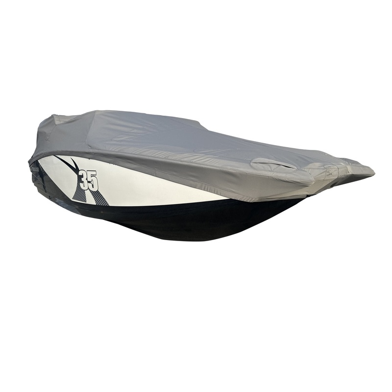MasterCraft X35 with ZFT5 Tower and factory bimini TD Ratchet Cover