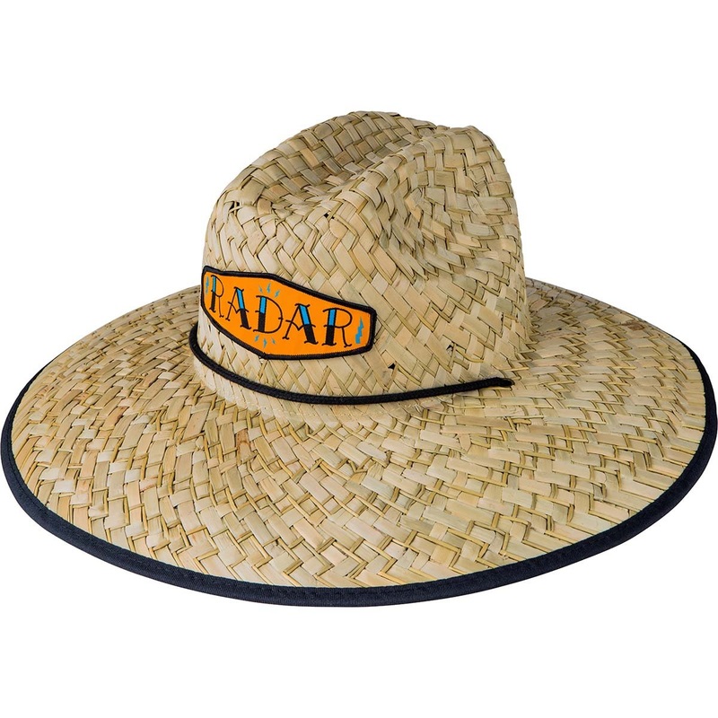 Radar Paddler’s Sun Hat in Tan Straw / Collage Nylon