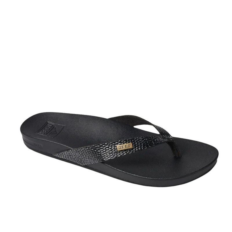 Reef Cushion Court Women’s Sandal in Black Sassy