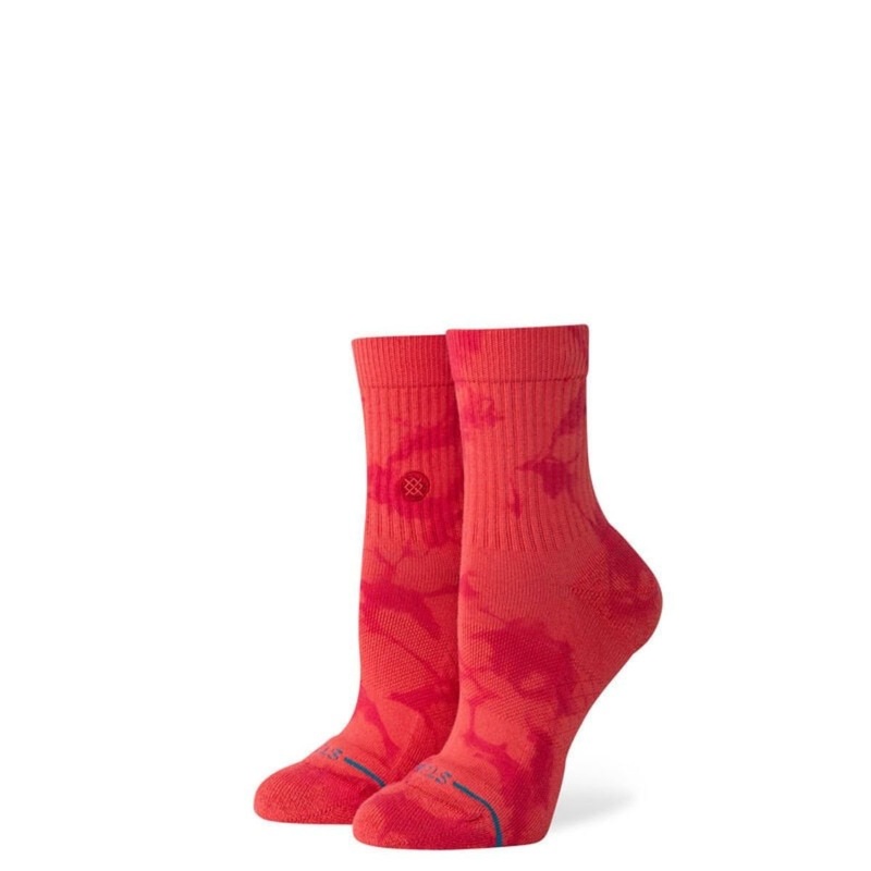 Stance Dye Namic Quarter Socks in Red