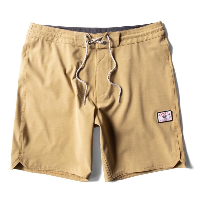 Vissla Solid Sets 18.5″ Boardshorts in Mustard